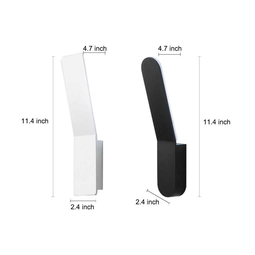 Modern Nordic LED Wall Sconce Minimalist Aluminum Indoor Lighting Fixture for Bedroom and Living Room