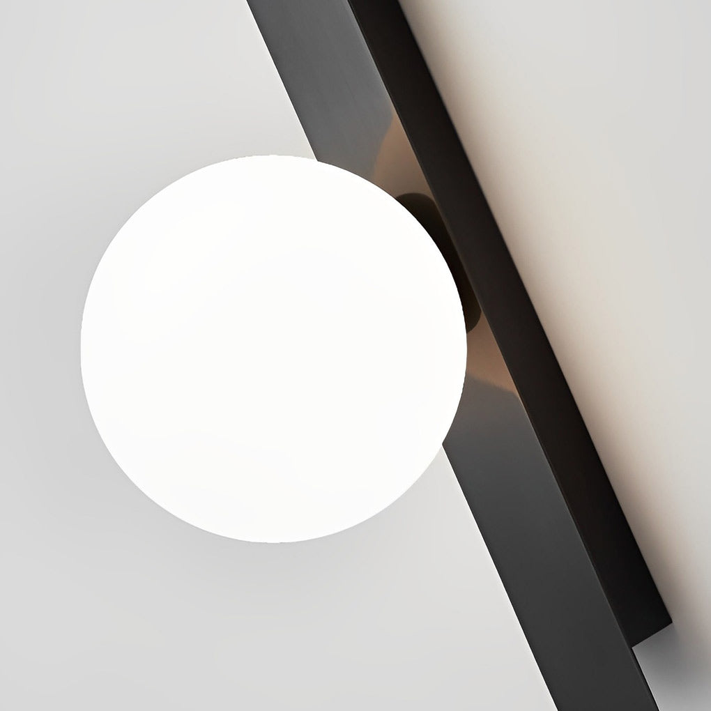 Modern Nordic Long Strip LED Wall Sconce with Three Color Dimming and Adjustable Spotlight