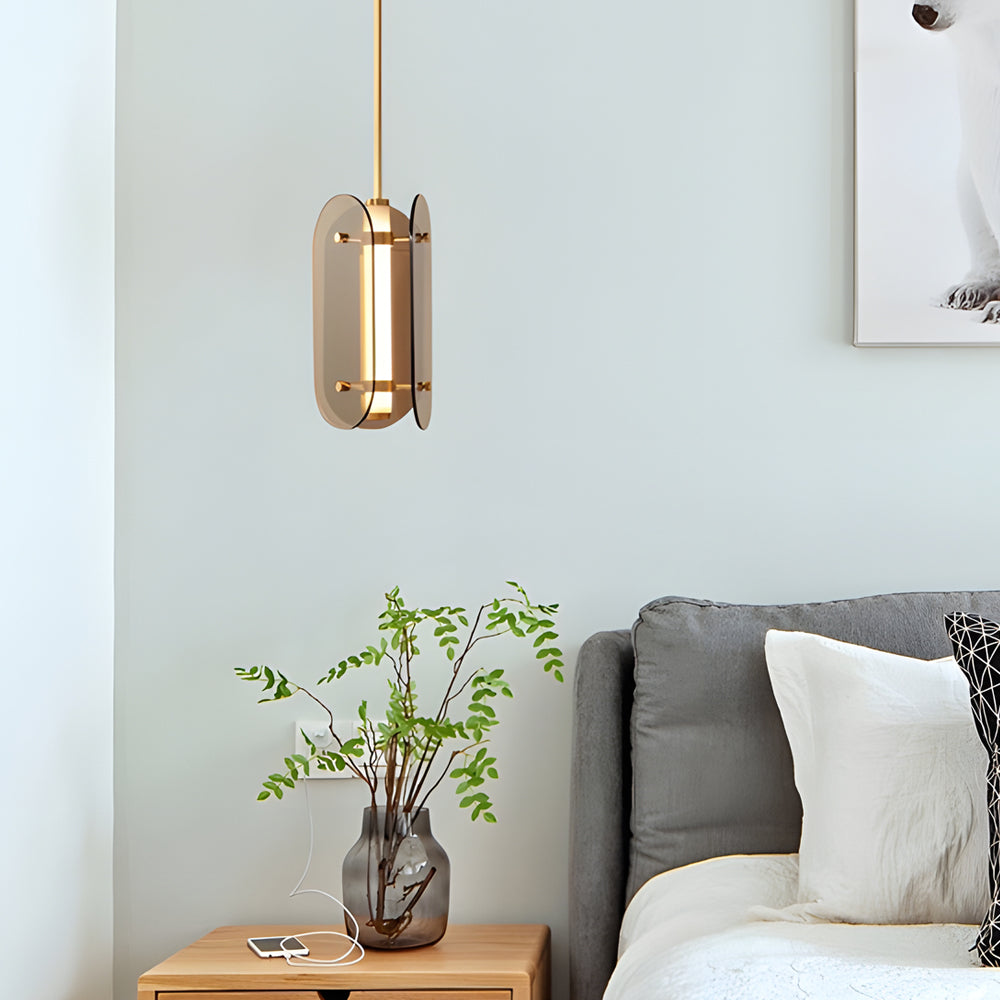 Modern Nordic Luxury Glass LED Pendant Light for Bedroom and Dining Room Decor
