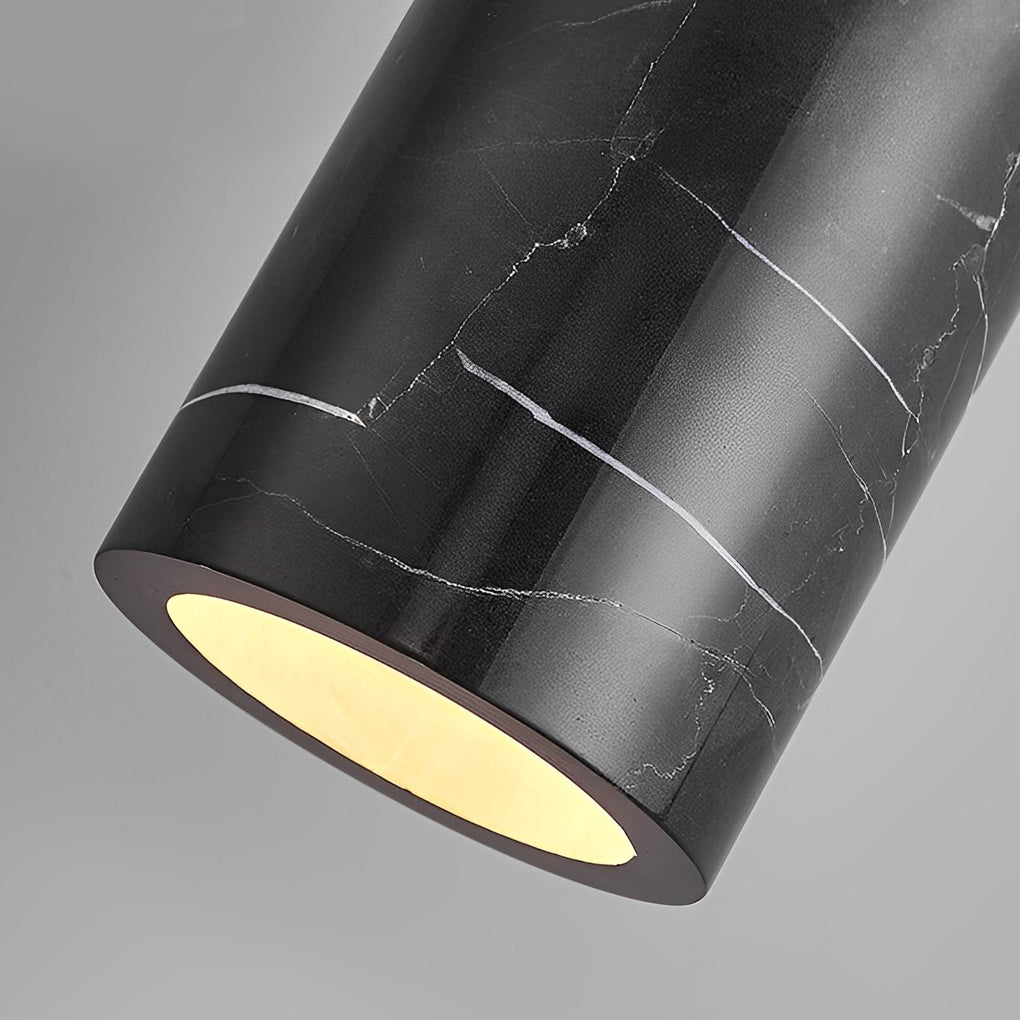 Modern Nordic Marble Cylinder Pendant Light with 3 Step Dimming for Kitchen Island