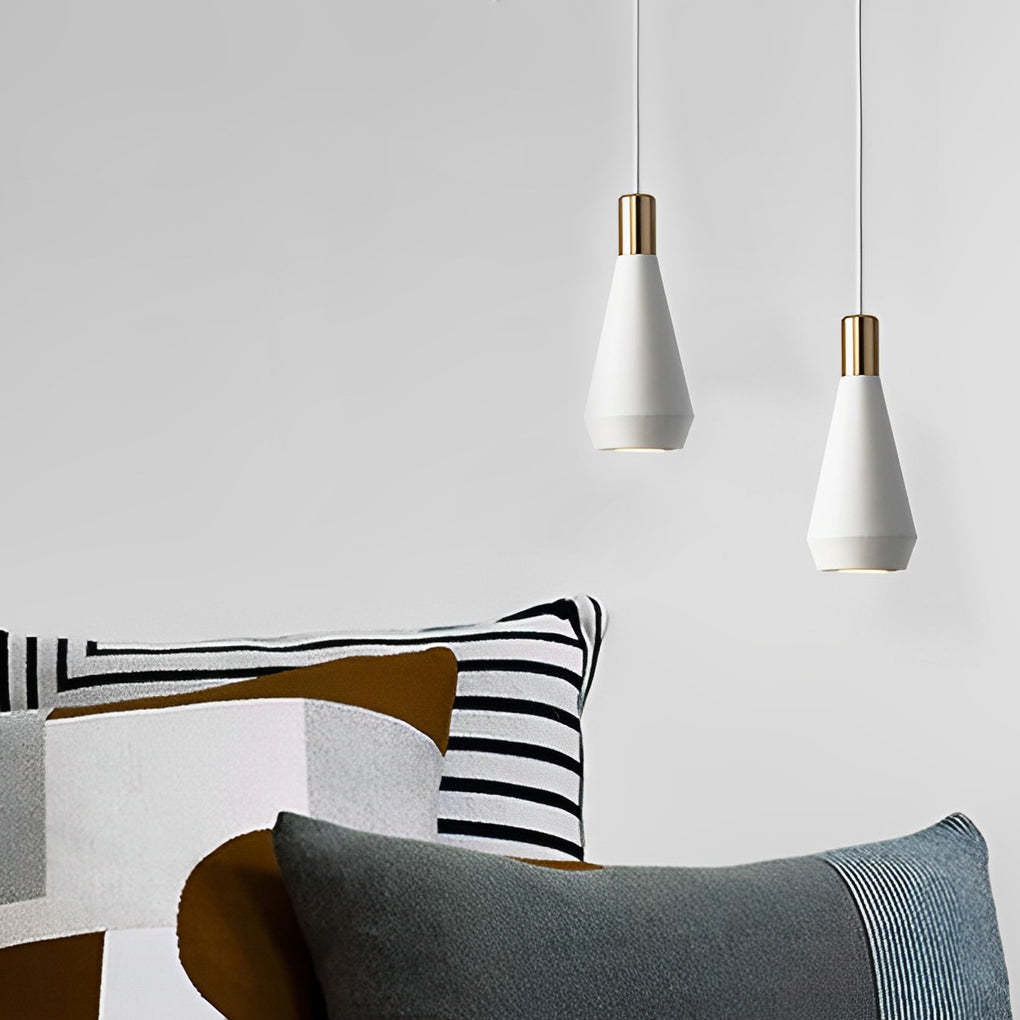 Modern Nordic Minimalist Aluminum Pendant Light Geometric Small Chandelier for Kitchen Island and Bedside