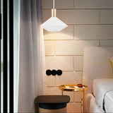 Modern Nordic Minimalist Aluminum Pendant Light Geometric Small Chandelier for Kitchen Island and Bedside