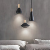 Modern Nordic Minimalist Aluminum Pendant Light Geometric Small Chandelier for Kitchen Island and Bedside