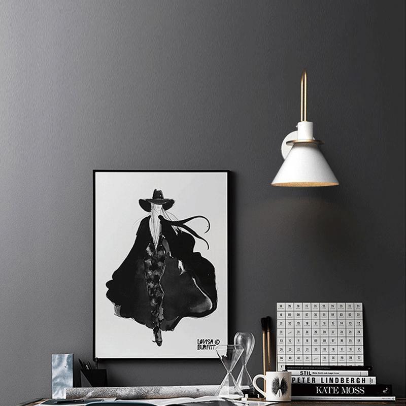 Modern Nordic Minimalist Metal Wall Sconce Geometric Iron Bracket Light Fixture