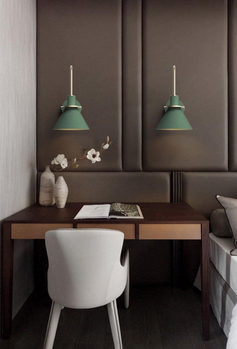 Modern Nordic Minimalist Metal Wall Sconce Geometric Iron Bracket Light Fixture