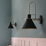 Modern Nordic Minimalist Metal Wall Sconce Geometric Iron Bracket Light Fixture