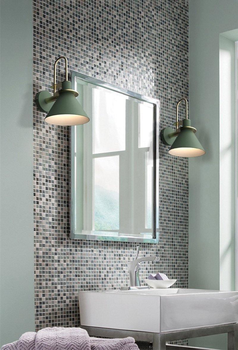 Modern Nordic Minimalist Metal Wall Sconce Geometric Iron Bracket Light Fixture