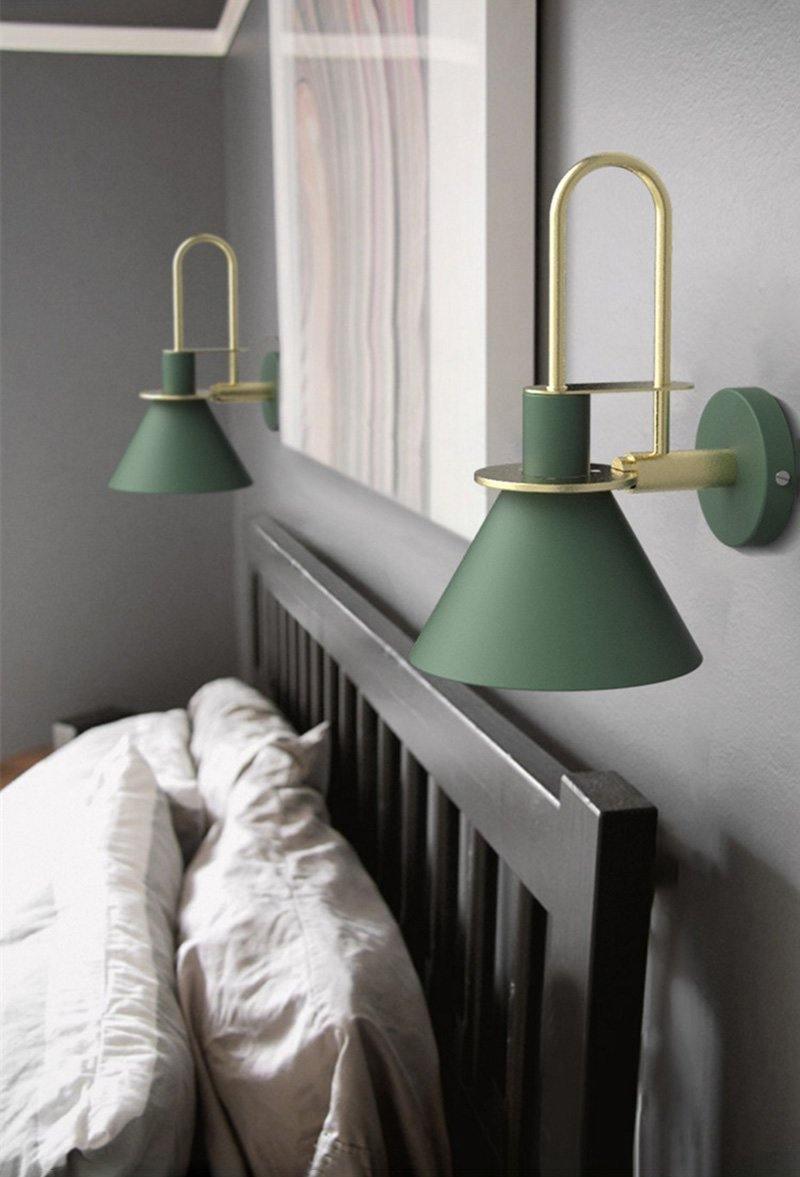 Modern Nordic Minimalist Metal Wall Sconce Geometric Iron Bracket Light Fixture