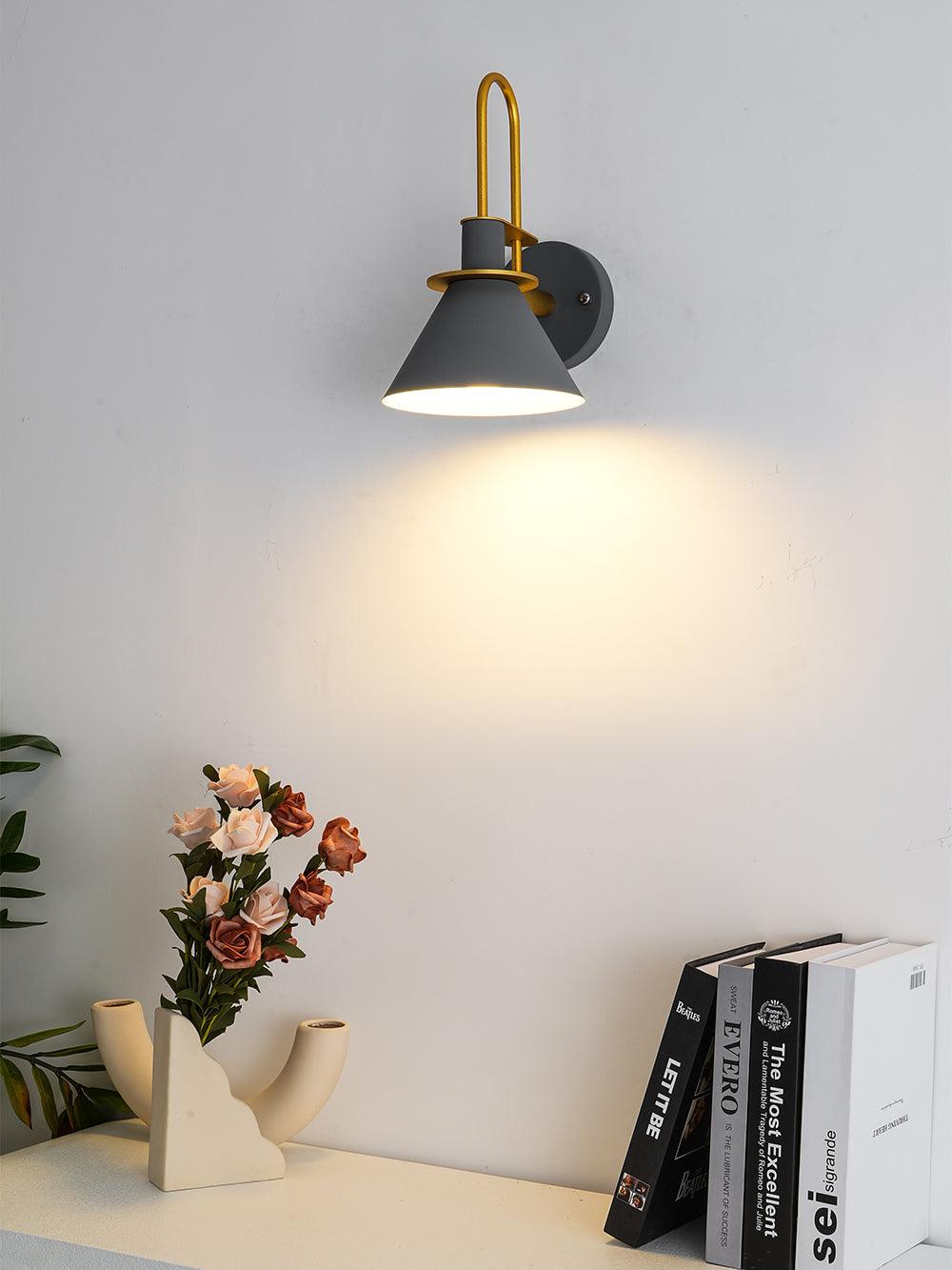 Modern Nordic Minimalist Metal Wall Sconce Geometric Iron Bracket Light Fixture
