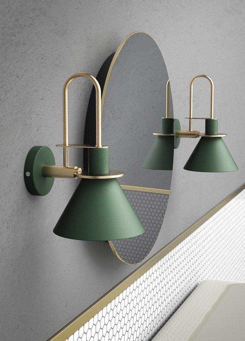 Modern Nordic Minimalist Metal Wall Sconce Geometric Iron Bracket Light Fixture