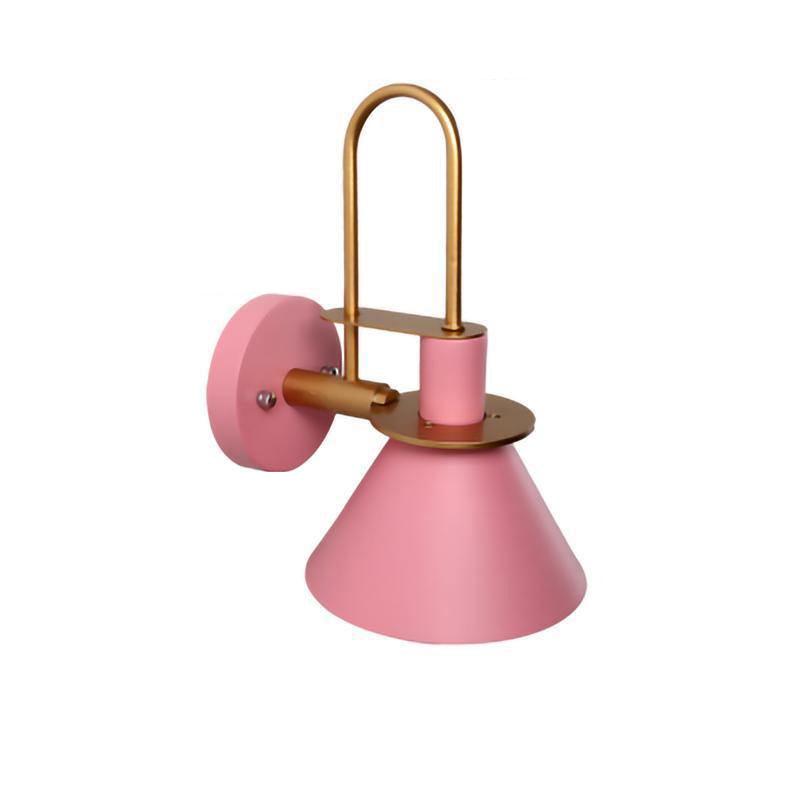 Modern Nordic Minimalist Metal Wall Sconce Geometric Iron Bracket Light Fixture