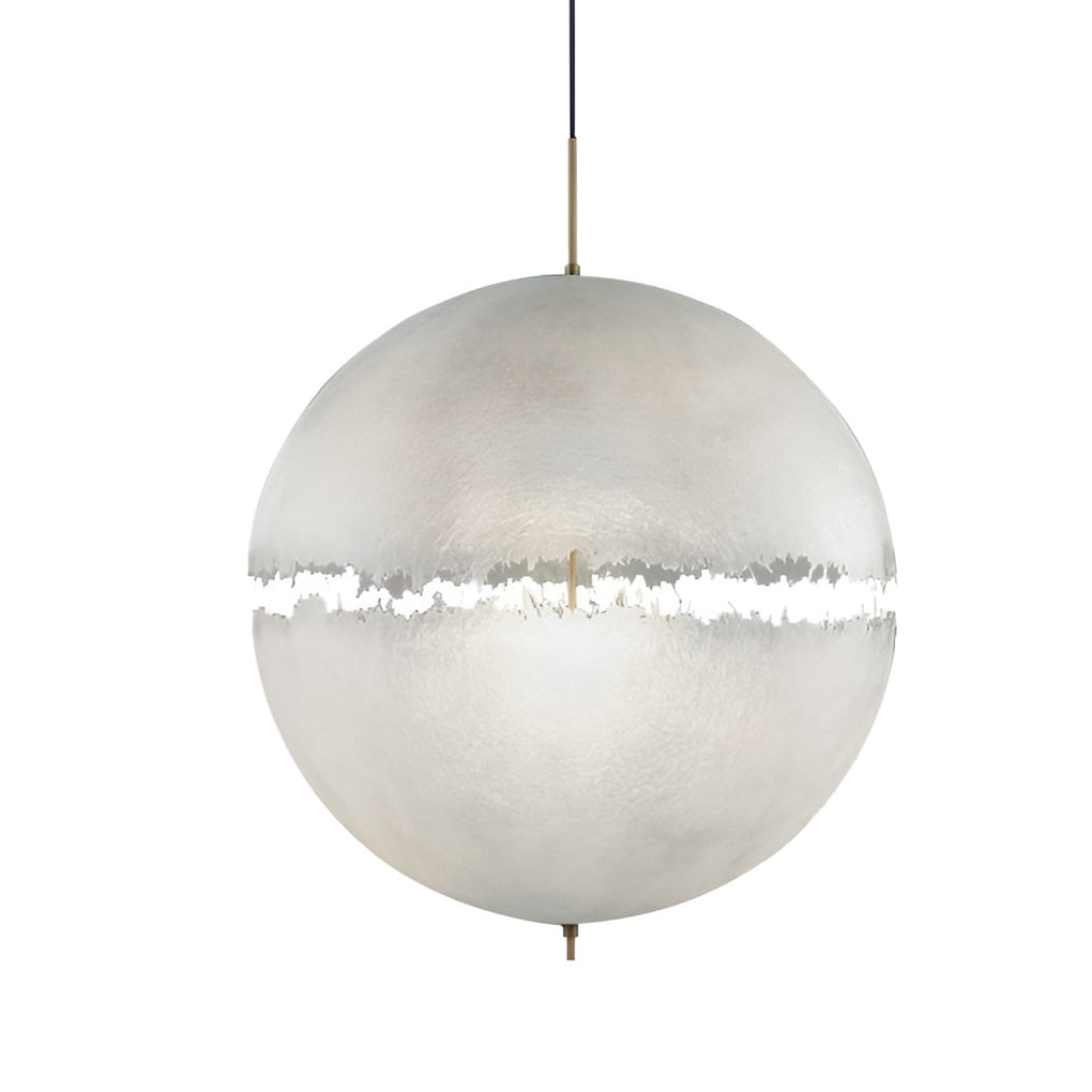 Modern Nordic Moon Shaped LED Chandelier White Resin Pendant Light Fixture