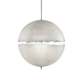 Modern Nordic Moon Shaped LED Chandelier White Resin Pendant Light Fixture