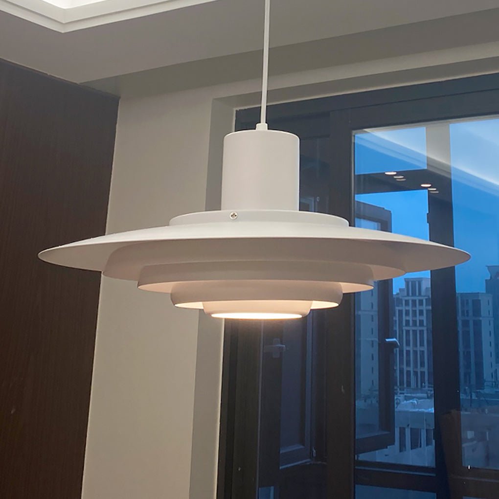 Modern Nordic Multi Layer Aluminum Pendant Light for Dining Room and Coffee Shop