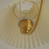 Modern Nordic Pleated Chandelier 3 Light Walnut Wood Pendant Ceiling Fixture for Dining Room
