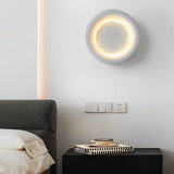 Modern Nordic Resin Moon LED Wall Sconce Round Decorative Light Fixture for Living Room