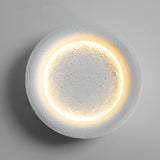 Modern Nordic Resin Moon LED Wall Sconce Round Decorative Light Fixture for Living Room