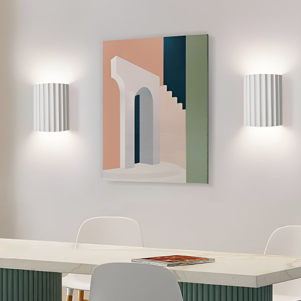 Modern Nordic Resin Up and Down Wall Sconce Light for Living Room and Bedroom