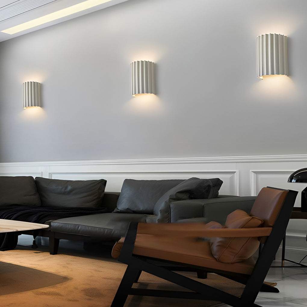 Modern Nordic Resin Up and Down Wall Sconce Light for Living Room and Bedroom