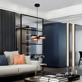 Modern Nordic Ring LED Chandelier for Living Room Multi Light Iron and Acrylic Pendant Lamp