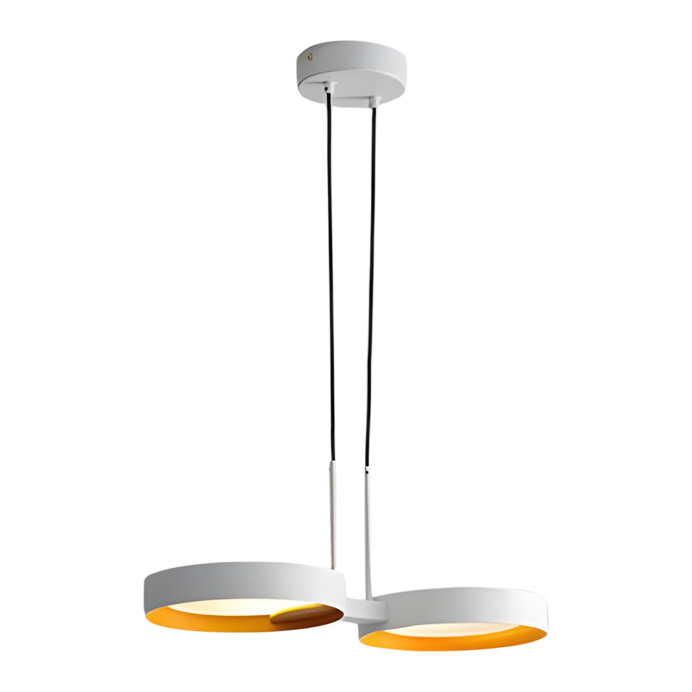 Modern Nordic Ring LED Chandelier for Living Room Multi Light Iron and Acrylic Pendant Lamp