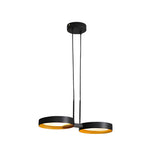Modern Nordic Ring LED Chandelier for Living Room Multi Light Iron and Acrylic Pendant Lamp