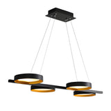 Modern Nordic Ring LED Chandelier for Living Room Multi Light Iron and Acrylic Pendant Lamp