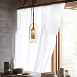 Modern Nordic Round Glass LED Pendant Light for Kitchen Island and Dining Room Decor