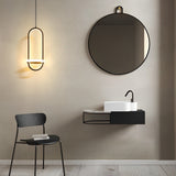 Modern Nordic Round LED Chandelier 3 Step Dimming Pendant Light for Bedside and Living Room