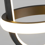 Modern Nordic Round LED Chandelier 3 Step Dimming Pendant Light for Bedside and Living Room