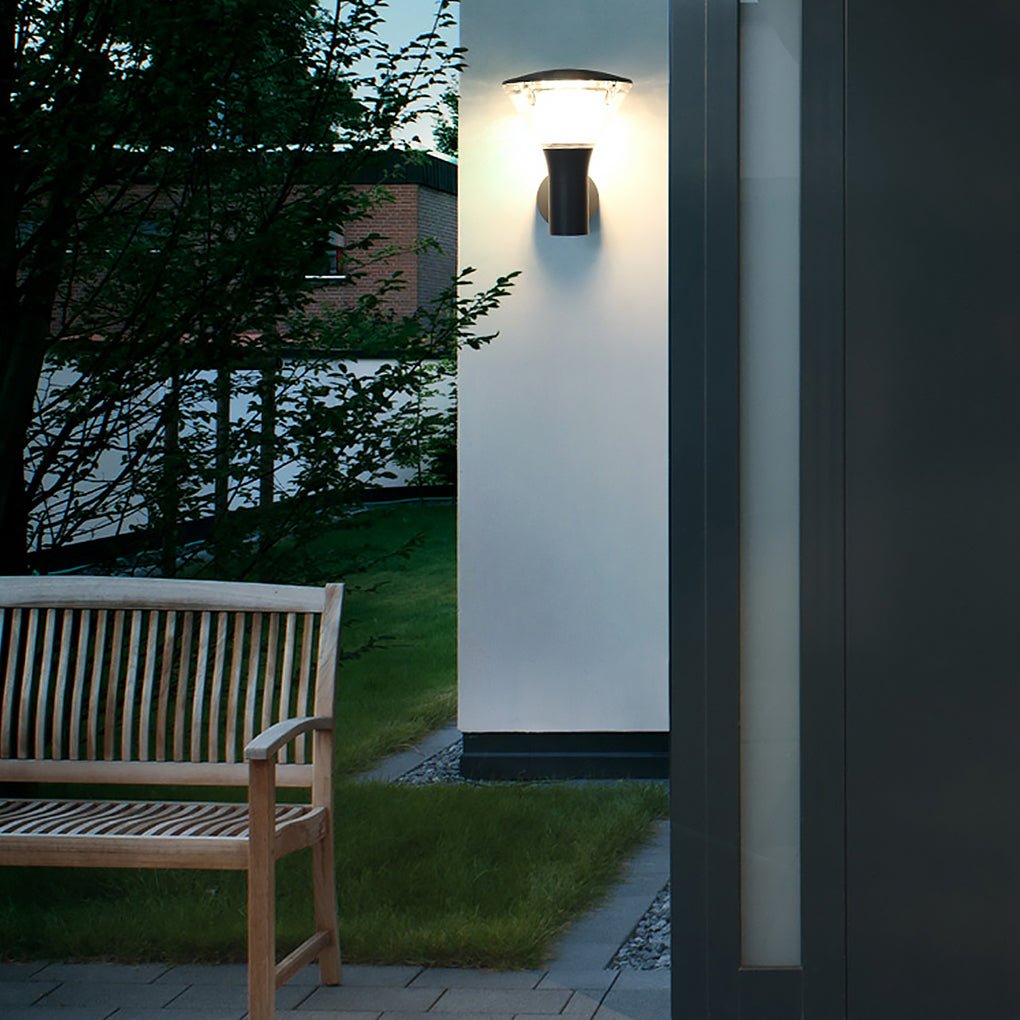 Modern Nordic Round LED Outdoor Wall Sconce and Landscape Path Light Waterproof IP65 Garden Lamp