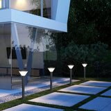 Modern Nordic Round LED Outdoor Wall Sconce and Landscape Path Light Waterproof IP65 Garden Lamp