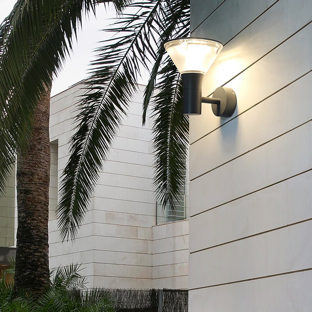 Modern Nordic Round LED Outdoor Wall Sconce and Landscape Path Light Waterproof IP65 Garden Lamp