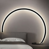 Modern Nordic Round Minimalist Wall Sconce with Trichromatic Dimming for Living Room Decor
