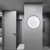 Modern Nordic Round Minimalist Wall Sconce with Trichromatic Dimming for Living Room Decor