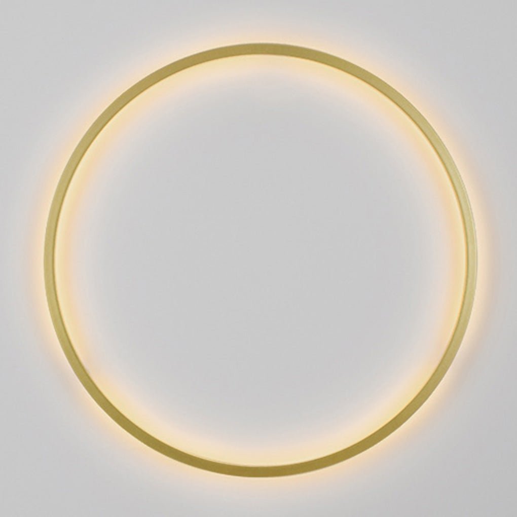 Modern Nordic Round Minimalist Wall Sconce with Trichromatic Dimming for Living Room Decor