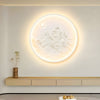 Modern Nordic Round Moon Mountain Wall Sconce LED Decorative Landscape Painting Lamp