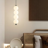 Modern Nordic Spherical Vertical Ball LED Pendant Light for Bedroom and Dining Room