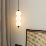 Modern Nordic Spherical Vertical Ball LED Pendant Light for Bedroom and Dining Room