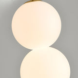 Modern Nordic Spherical Vertical Ball LED Pendant Light for Bedroom and Dining Room