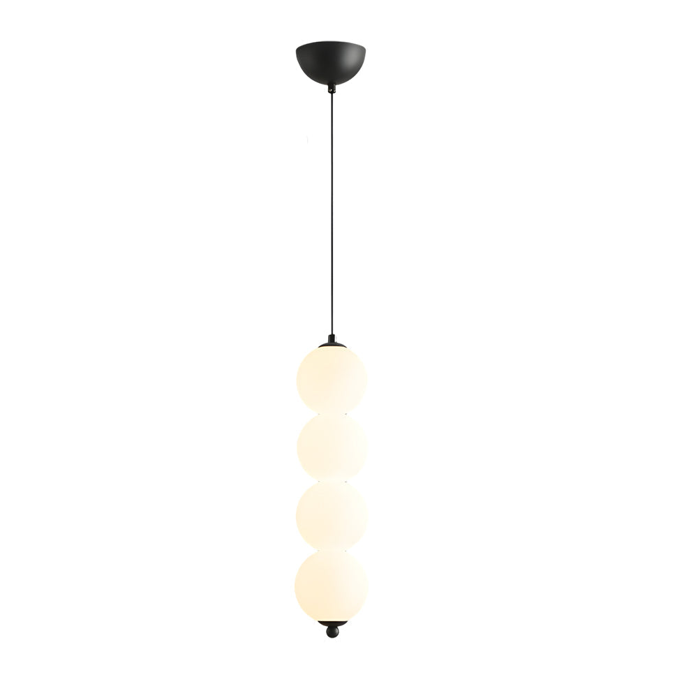 Modern Nordic Spherical Vertical Ball LED Pendant Light for Bedroom and Dining Room