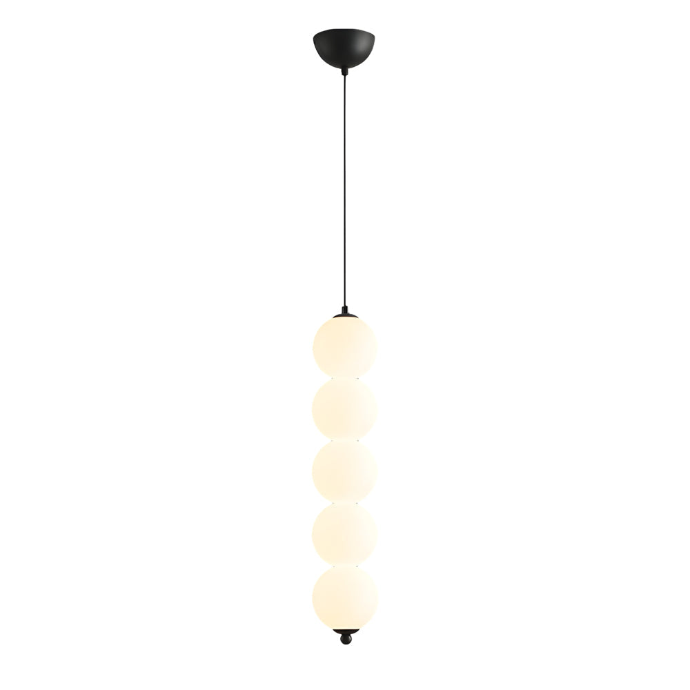 Modern Nordic Spherical Vertical Ball LED Pendant Light for Bedroom and Dining Room