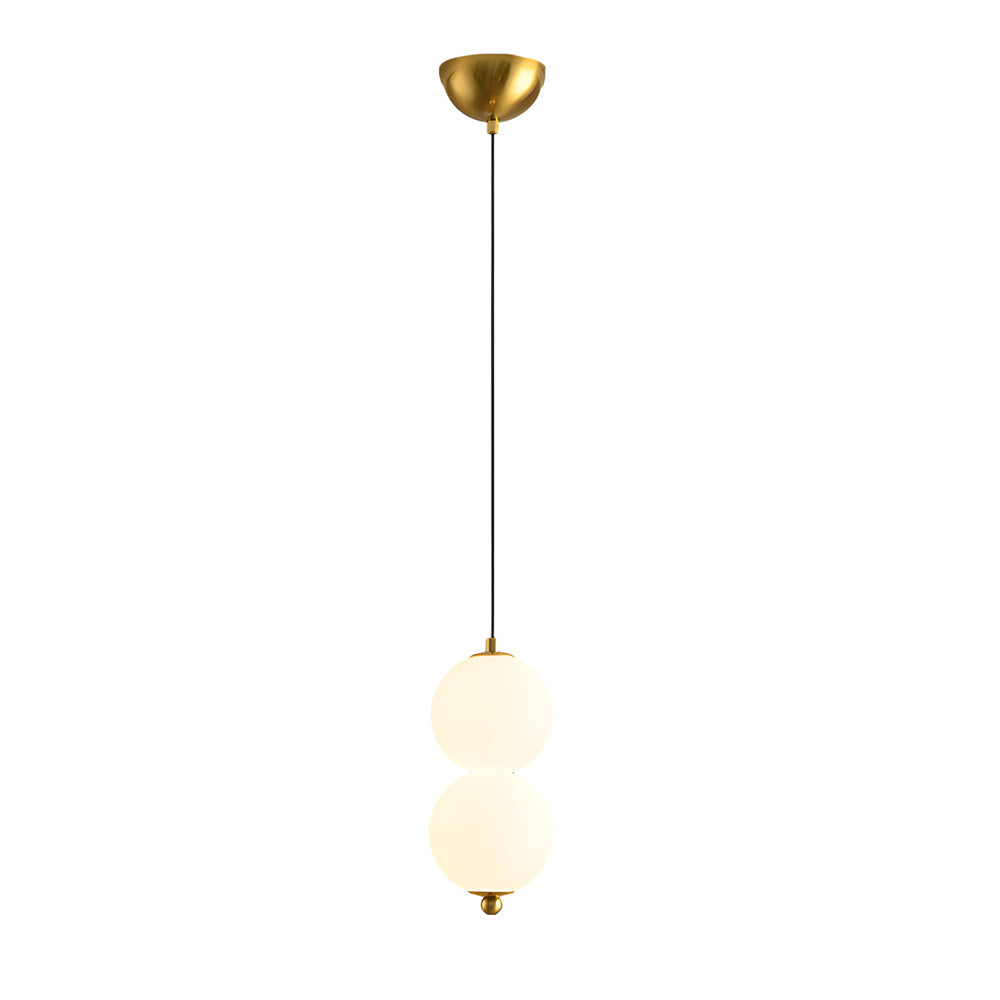 Modern Nordic Spherical Vertical Ball LED Pendant Light for Bedroom and Dining Room