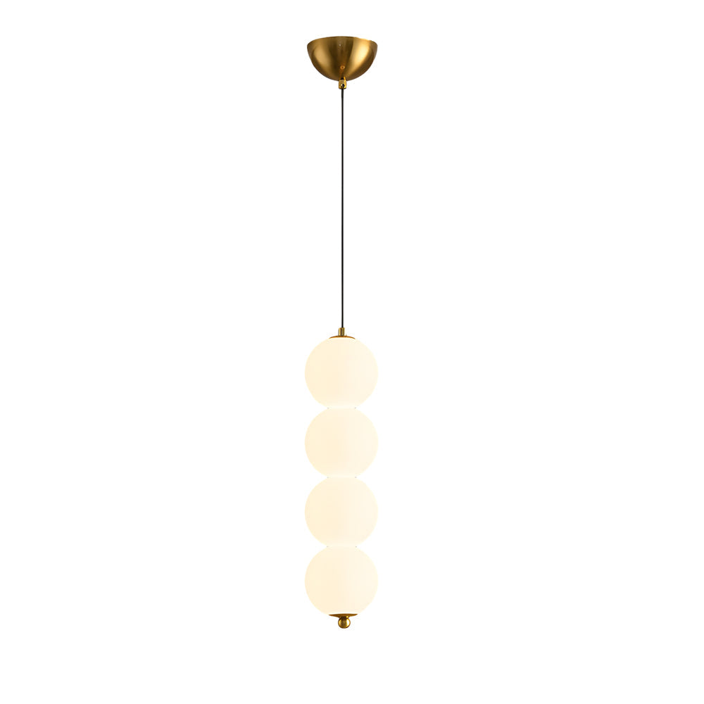 Modern Nordic Spherical Vertical Ball LED Pendant Light for Bedroom and Dining Room
