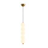 Modern Nordic Spherical Vertical Ball LED Pendant Light for Bedroom and Dining Room