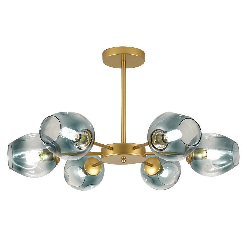 Modern Nordic Sputnik Glass Globe Chandelier LED Hanging Ceiling Light Fixture