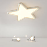 Star Shape LED Flush Mount Ceiling Light Dimmable Nordic Fixture for Nursery and Bedroom