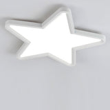 Star Shape LED Flush Mount Ceiling Light Dimmable Nordic Fixture for Nursery and Bedroom