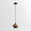 Modern Nordic Stone Wood Pendant Light Minimalist Hanging Lamp for Dining Room and Kitchen
