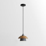 Modern Nordic Stone Wood Pendant Light Minimalist Hanging Lamp for Dining Room and Kitchen
